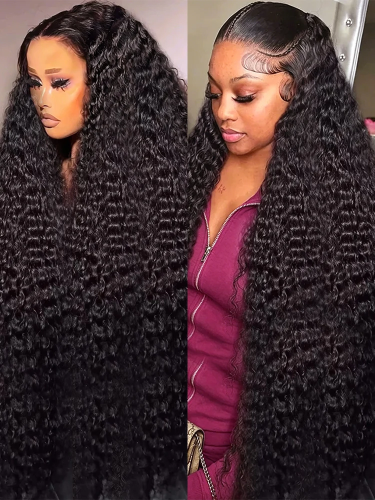 Perruques frontales Deep Wave 40 pouces 7x5 HD sans colle, 100% cheveux humains, perruques 13x4 Water Curly Wave sans colle, prêtes à porter, pré-coupées, en dentelle, pour femmes, pré-épilées, brésiliennes, livraison rapide 3-5 jours, densité 250 1