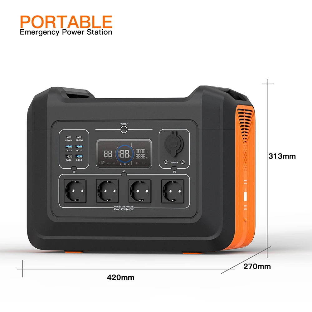 1200W EU Plug Tragbare Powerstation Solar Generator LiFePO4 Battery  Portable Solar Power Station - AliExpress