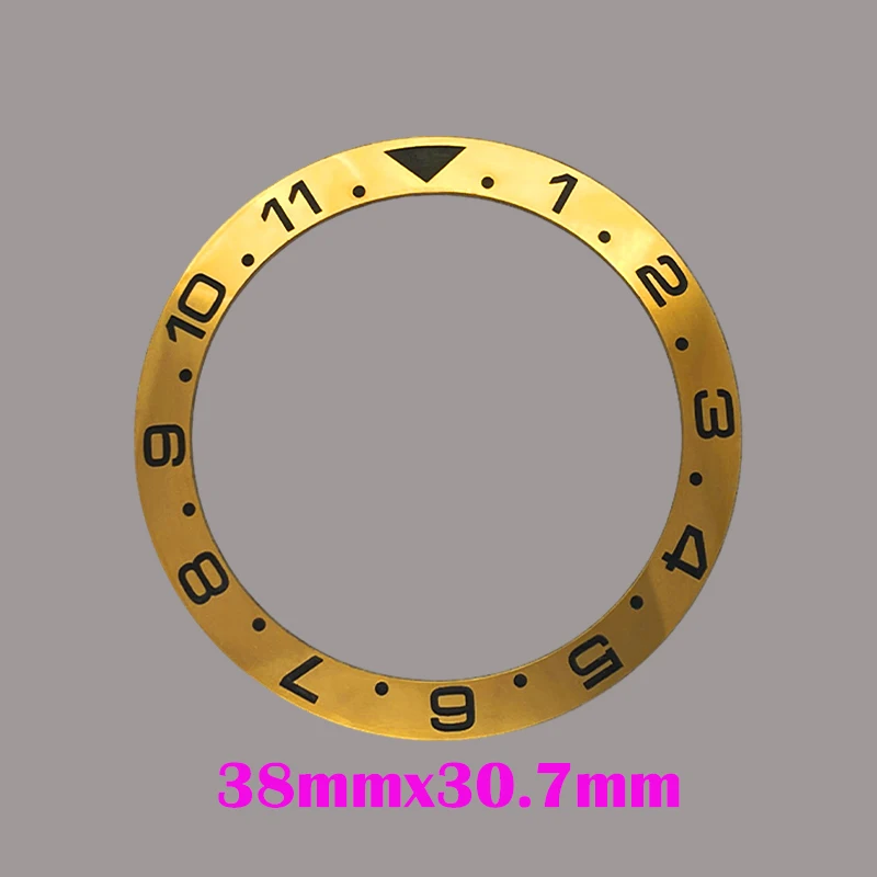 Mod Tilt 38mm * 30.6mm Ceramic Bezel GMT and diving watch inserts suitable for SUB SKX007 40mm men watch replacement Bezel