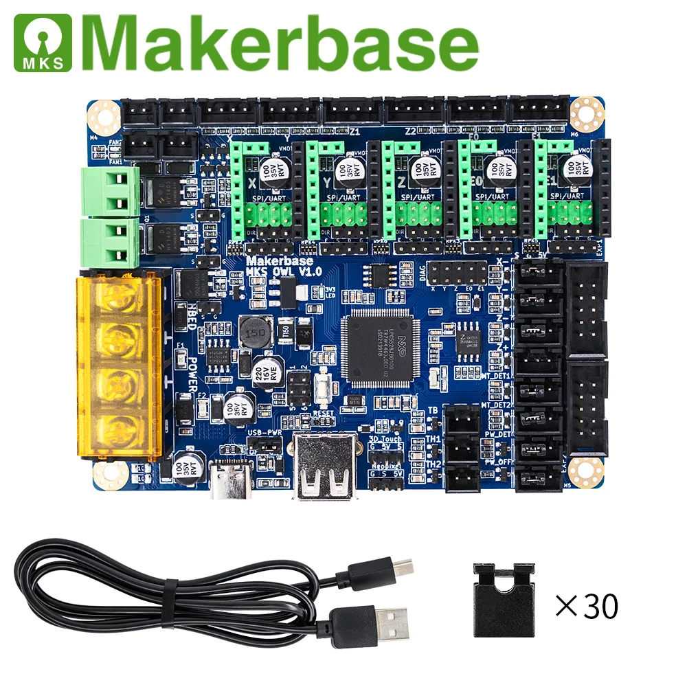 Makerbase Mks Owl Board 32bit 150mhz Lpc5528 Peças de Impressora 3d Ts35 Usb u Impressão de Disco. - Imagem 5