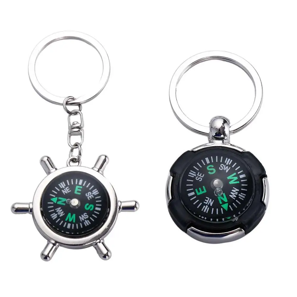 Carabiner Keyring Riding Equipment Accessories Navigator Outdoor Emergency Wild Compass Pocket Compass Keychain Mini Compass