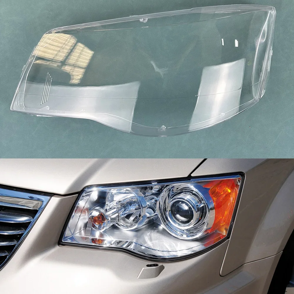 

For Chrysler Grand Voyager Headlamp Transparent Cover Headlight Shell Lampshade Plexiglass Replace Original Lens 2013 2014