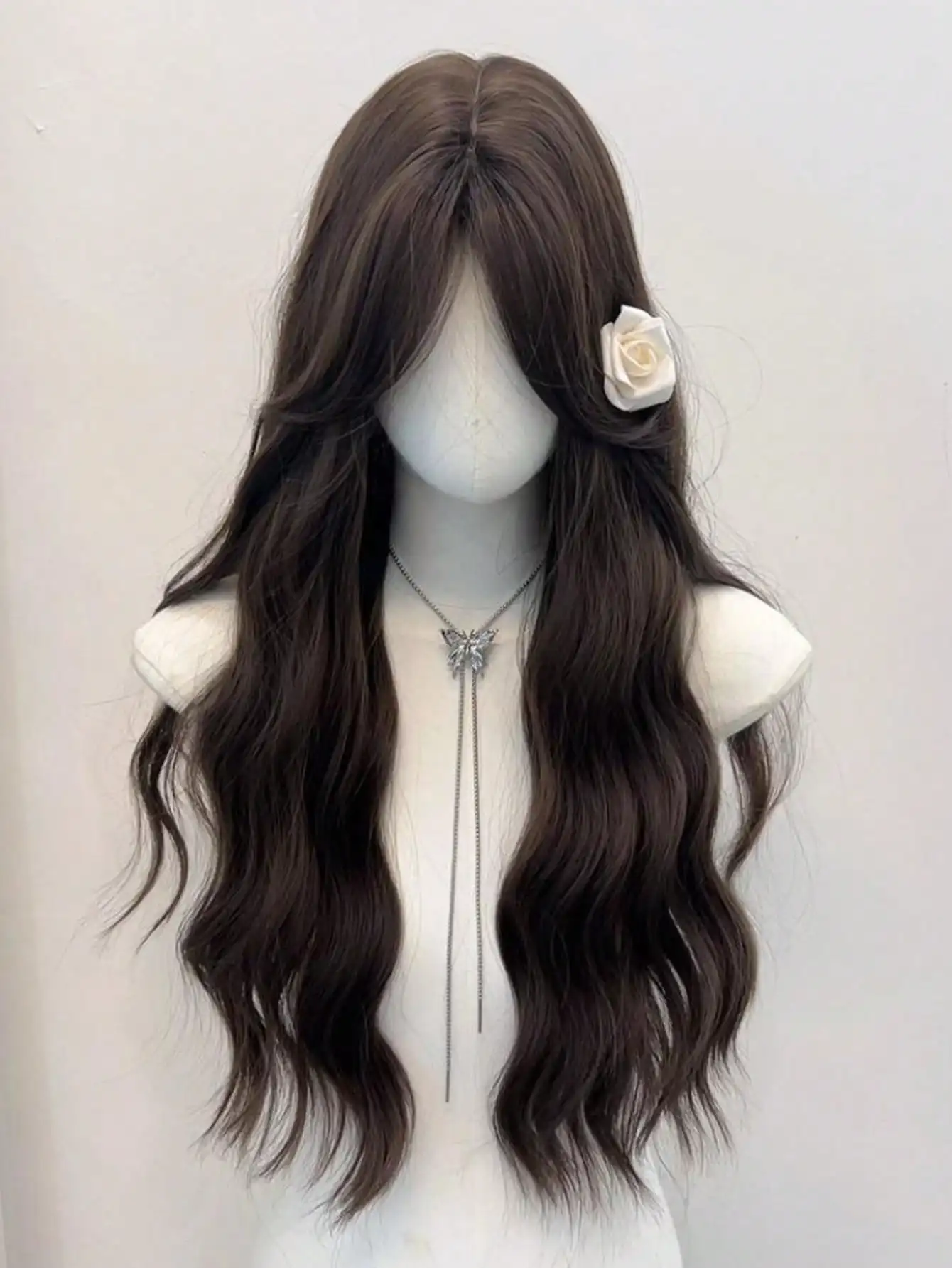 Brown Synthetic Long Curly Wig for Women