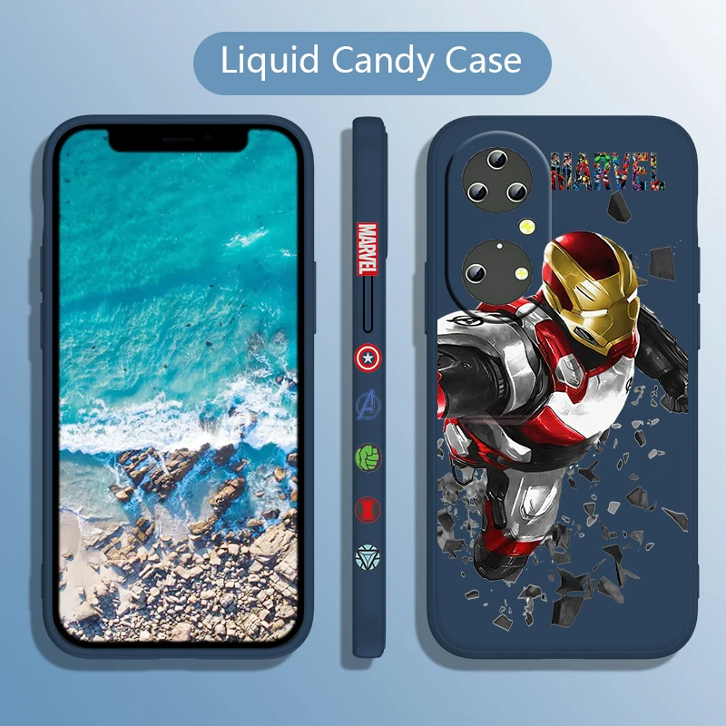 

Spiderman Marvel For Honor 60 50 30 20 X20 10X 9X 9C 9A 9S 8A Liquid Left Rope Shock Resistant Phone Case
