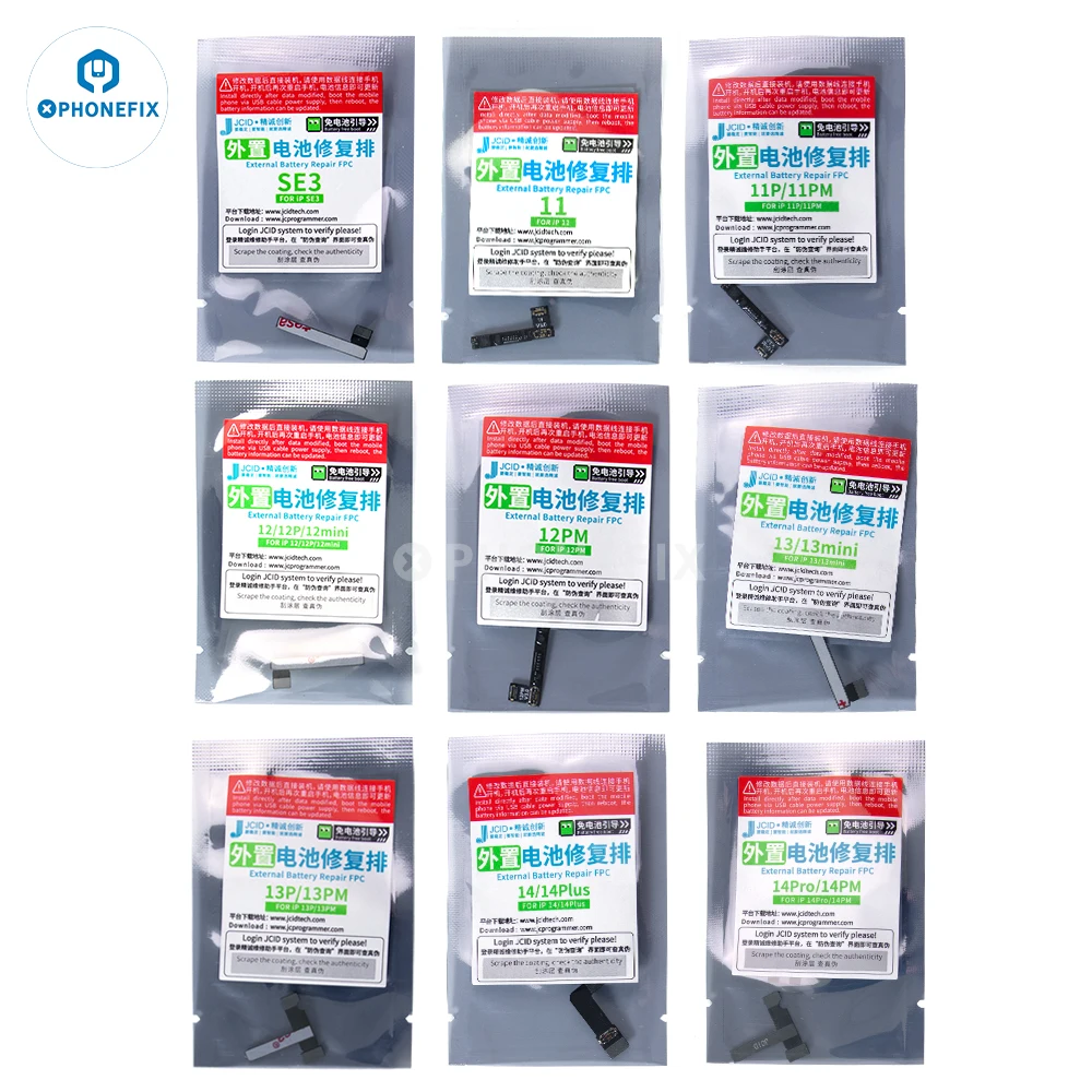 Jcid Jc Original Battery Repair Flex Per Iphone 11 12 13 14 Pro Max Rimuovi Avvertimento Batteria Tag Esterno Flex Riparazione Di Ricambio