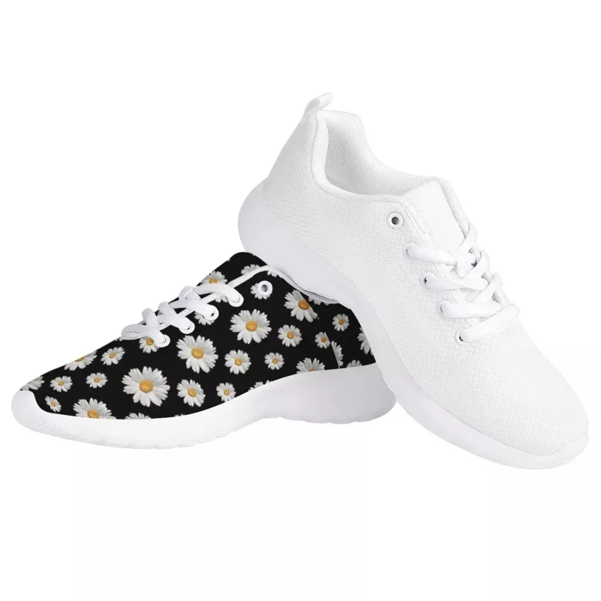 Custom Shoes New Fashion Mesh Sneakers Print On Demand Customize Logo/Name/Text Women Flat Shoes Lace-Up Outdoor Sport Shoes