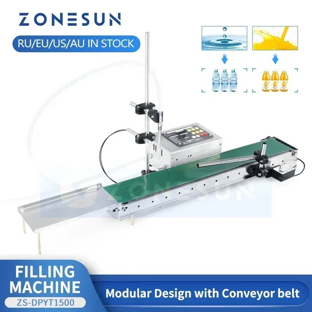 ZONESUN Автоматический парфюмерный масляный фильтр, бутылка для воды для напитков, высокоточная термостойкая машина для розлива жидкостей ZS-DPYT1500 1