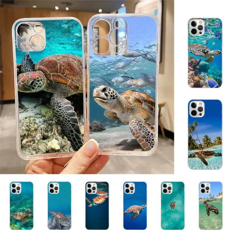 Custodia Per Telefono Ocean Sea Turtle Per Iphone 7 8 Plus X Xr Xs 11 12 13 15 Mini Custodia Per Cellulare Iphone 14 Pro Max