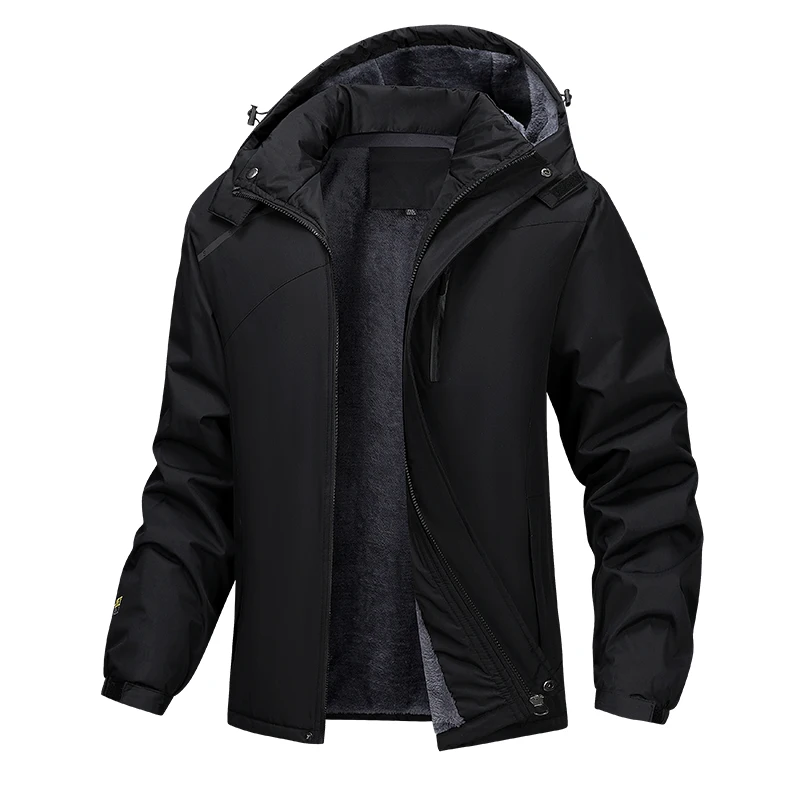 Men Winter Coat Thicken Warm Hiking Outdoor Waterproof Windproof Camping Fashion Plus Size 7XL