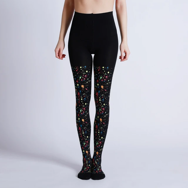 Women Colourful Tights, Women's Printed Tights