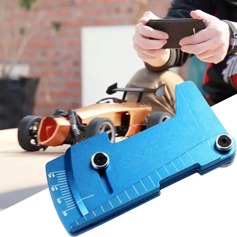 RC카 눈금자 정확한 자동차 눈금자 조절 가능 눈금자, 휴대용 안정적인 눈금자 도구, 온로드 RC 자동차 트럭 타이어 승차 높이 게이지