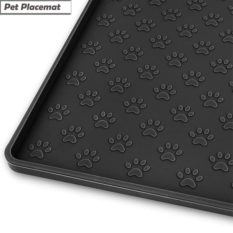 Silicone Pet Placemat for Dog and Cat, Mat for Prevent Food and Water