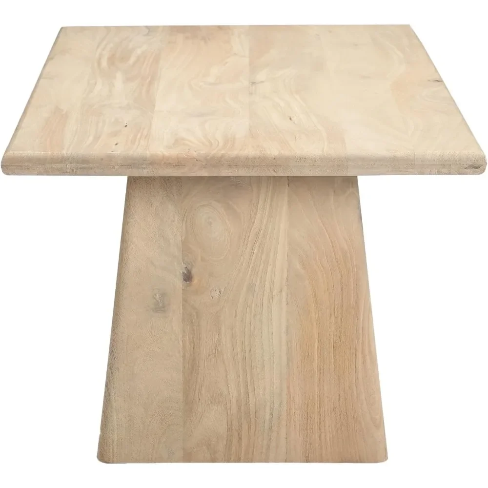 Indigo Road by Egypt Sherrod Trapezium Plank Solid Wood Coffee Table - Rectangular Mango Wood Tabletop with Stylish Trapezoid Le 3