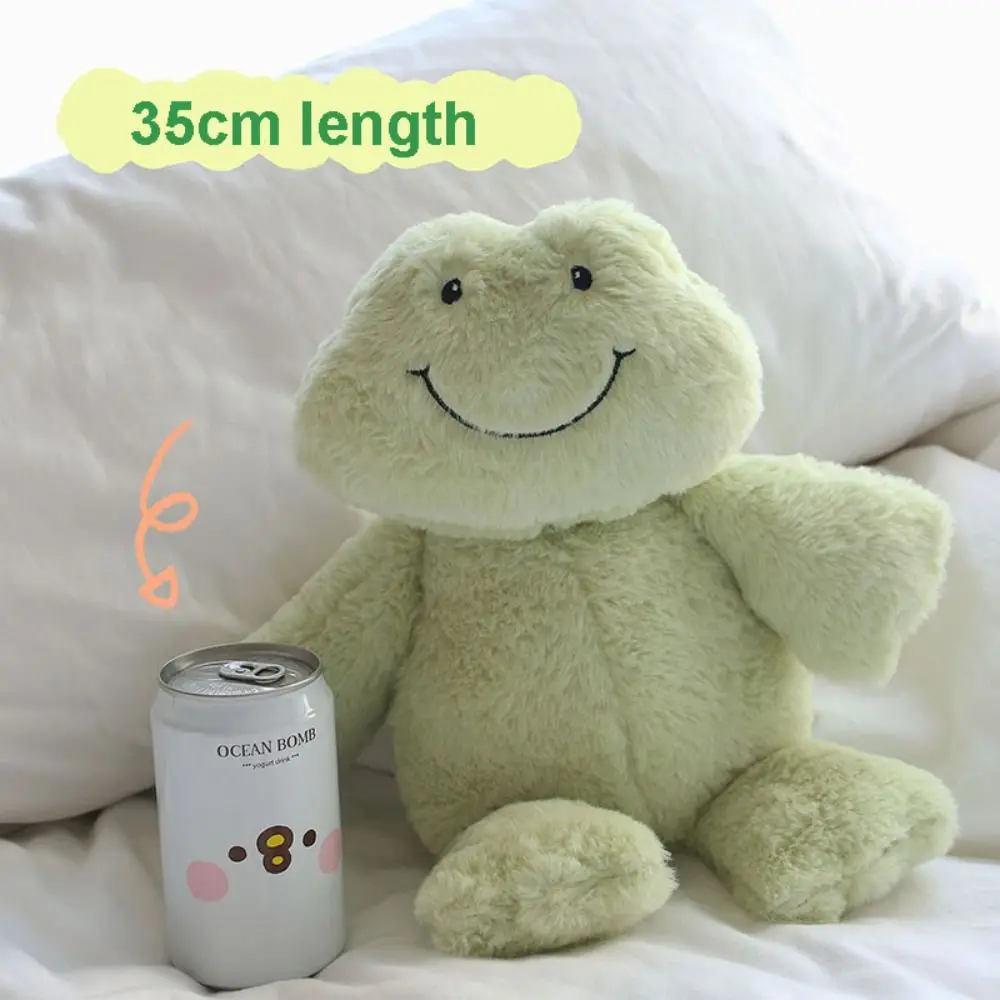 

Gifts Home Decoration Kids Sleep Toys Green Frog Stuffed Toy Smiling Frog Plush Toy Plush Pillow Cartoon Animal Filled Toys