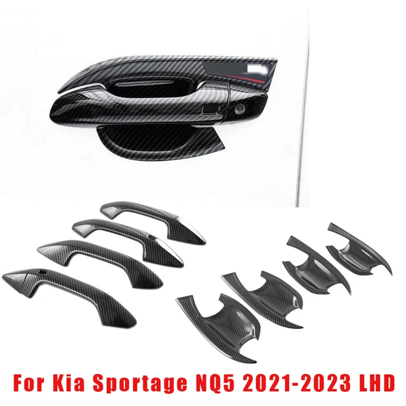 

8 шт., наклейки для Kia Sportage NQ5 2021-2023 с отверстием для смарт-ключа LHD