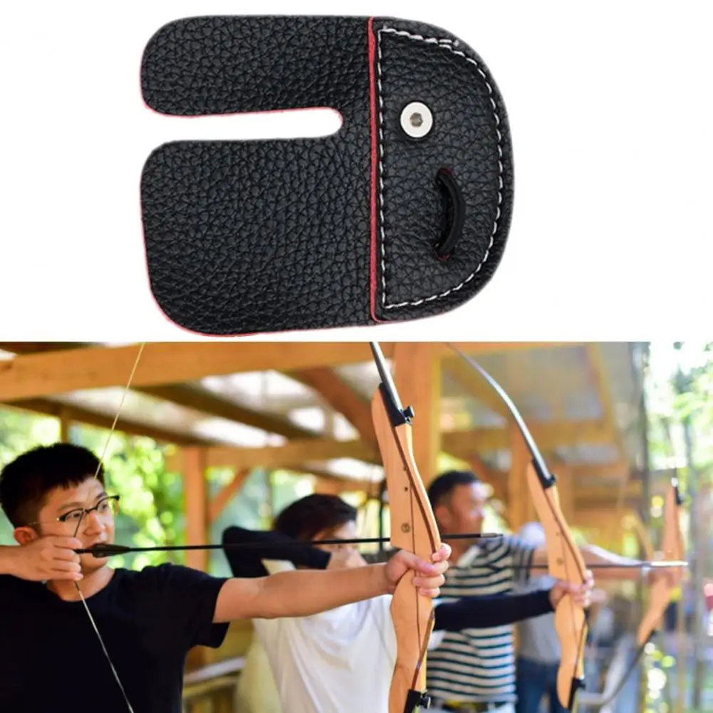 Practical Archery Finger Tab Reliable Sweat-resistant Exquisite Appearance Shooting Practice Gear Finger Tab