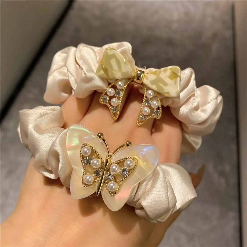

Headdress Butterfly Ponytail Holder Tie Hair Women Hair Rope Korean Style Hair Ring Large Intestine Hair Ring Elastic Rope