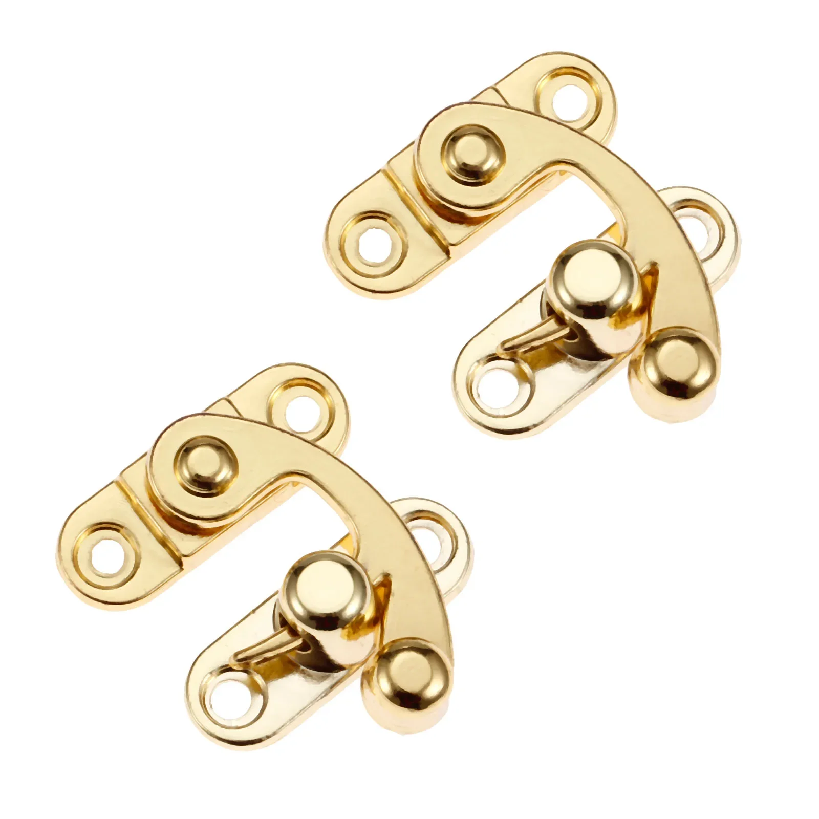 Furniture Hardware Toggle Latches Clasp Buckles Hasps 2 Pcs for Antique Right Lock Zinc Alloy Wooden Box Suitcase