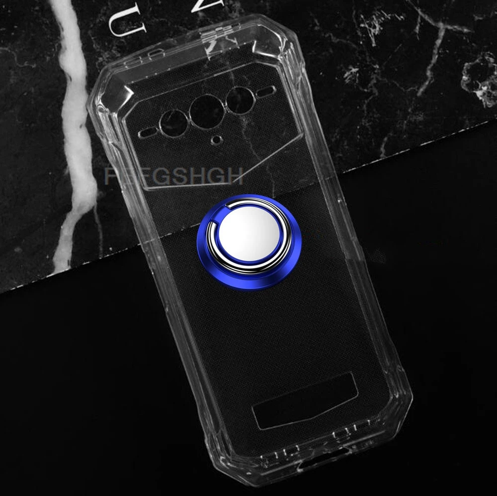 Enhanced Phone Cover with Back Ring Holder - TPU Soft Silicone Case, 6.58