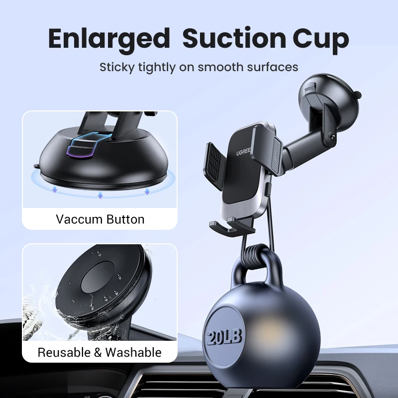 【New-in Sale】UGREEN Car Phone Stand Air Vent &  Gravity Dashboard 3 in 1 Car Phone Holder For iPhone 15 14 13 Pro Xiaomi Samsung