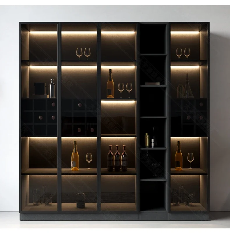 

Liquor Display Wine Cabinets Living Room Glass Wall Luxury Wine Cabinets Commercial Storage Botellero Vino Furniture