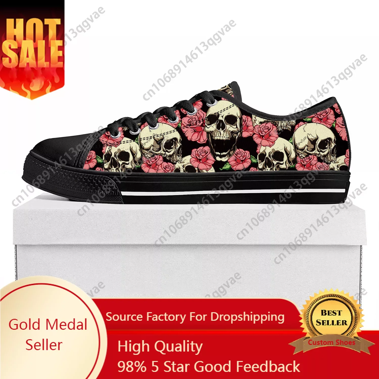 

Skull Pop Hot Fiery Low Top High Quality Sneakers Mens Womens Teenager Canvas Sneaker Prode Casual Couple Shoes Custom Shoe