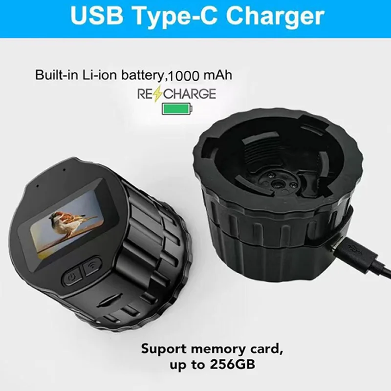 현미경 와이파이 HD 전자 접안렌즈 카메라 1.5인치 화면 녹화 천체 사진 촬영용 내장 와이파이 행성 조류 관찰