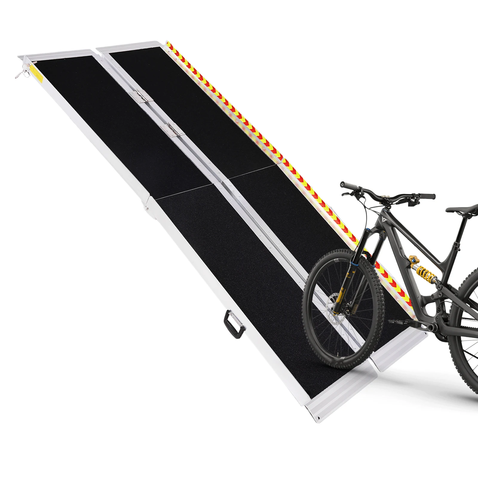 Portable Wheelchair Ramp Folding Non-Slip Aluminum Handicap Ramp Door Threshold Wheelchair Ramp for Home Steps Doorways