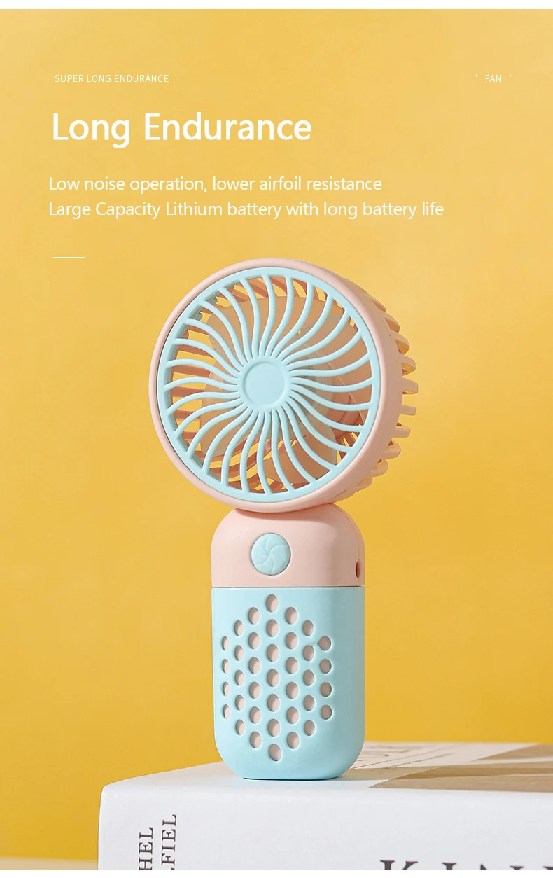 Handheld Mini Fan USB Rechargeable Portable Mute Small Electric Fan Student Dormitory Outdoor Travel Cooling Fan 5 S603bf60db5f6407eadbf481b988963a1w