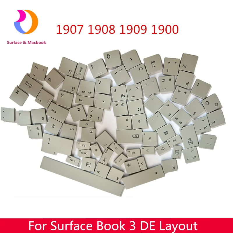 Original Key Cap For Surface Book 3 1908 1907 1909 1900 Key Cap Cup GR DE 13.5 15inch