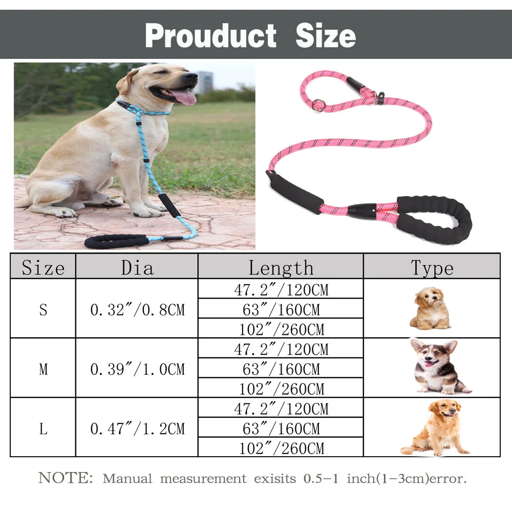 WINHYEPET TrueLove, Guinzaglio Leggero In Corda Di Nylon Per - Foto 10