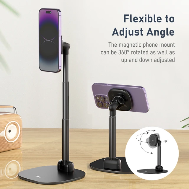 Iphone 15 Pro Magnetic Desk Phone Stand For IPhone 14/13/12