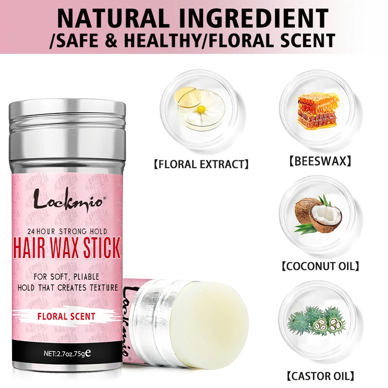 Professional Styling Wax Anti-frizz Pomade Smoothing Broken Back Hair Mud...