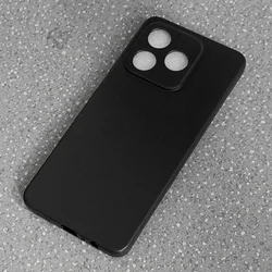 Soft Black Matte Silicone Protective Case for Honor X5C (Black)