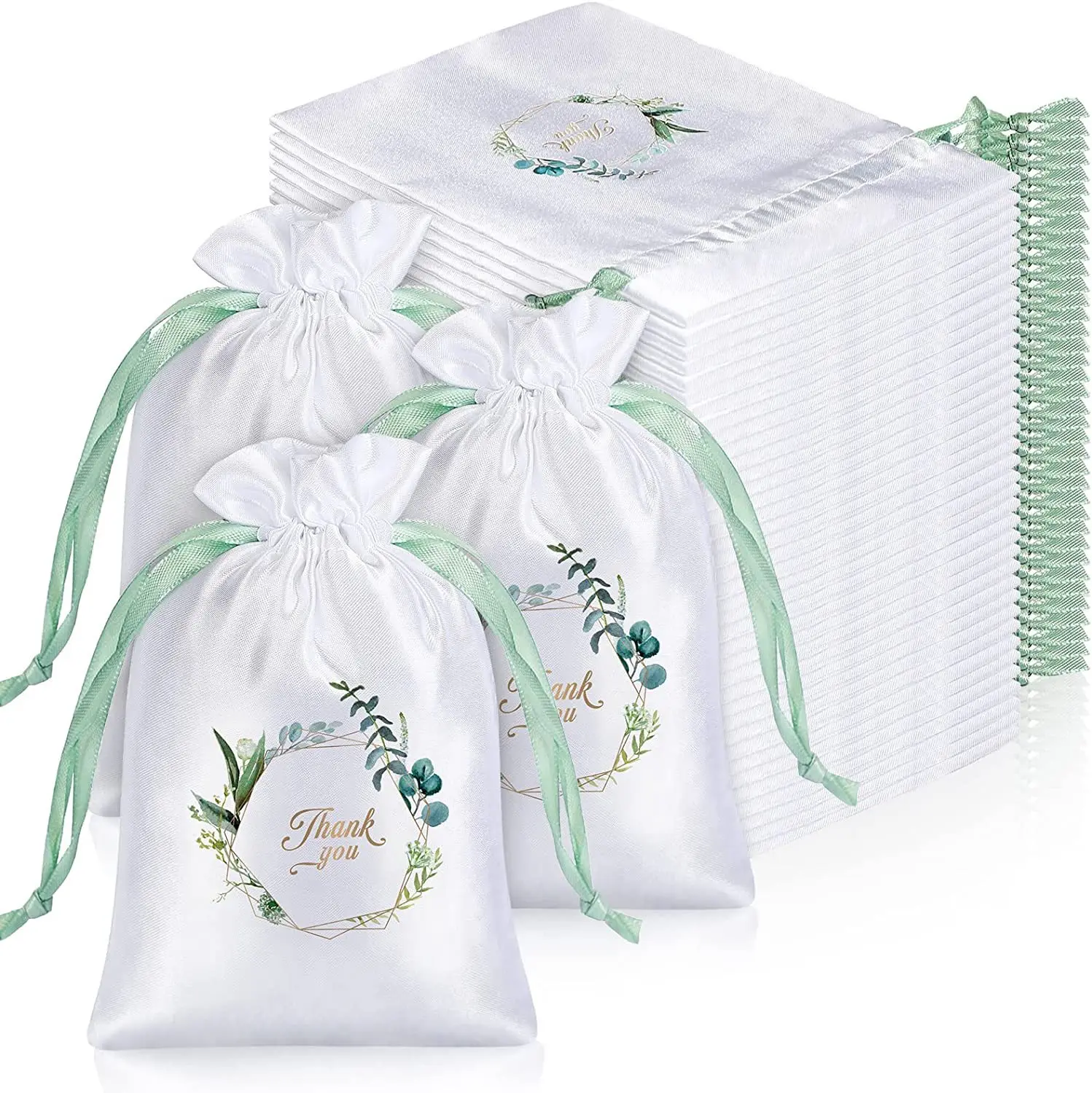 

Шелковая атласная сумка на шнурке для хранения конфет, ювелирных изделий, Подарочная сумка, украшение для свадебной вечеринки