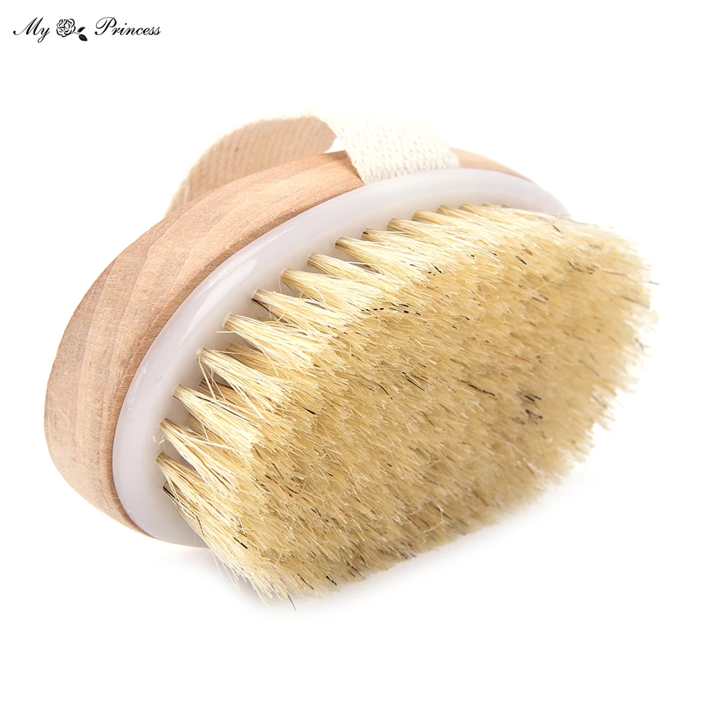 1 Pc Wet Dry Skin Body Natural Bristle Brush Soft SPA Brush Bath Massager Home Worldwide Store 2