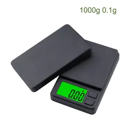 High - Precision Digital Pocket Scale with Backlit LCD - Portable Mini Scale for Food and Jewelry Measurement (0.1g 1000g)