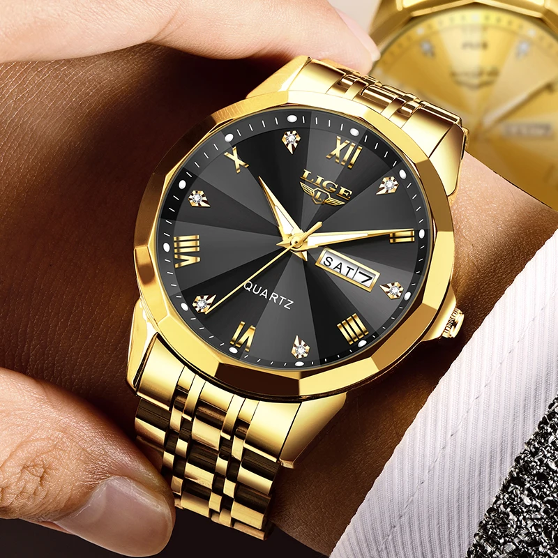 LIGE Top Brand Luxury Fashion Diver Watch Men 30ATM Waterproof Date Clock Sport Watches Mens Quartz Wristwatch Relogio Masculino