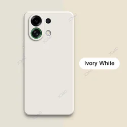 Luxury Candy Cellphone Cases with Camera Protection and Liquid Silicone Armor Coating for OPPO K13 Turbo (Ivory White)