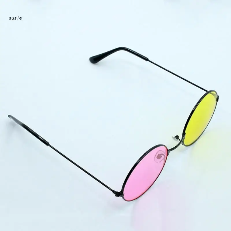 Lunettes de soleil vintage rondes colorées - Accessoire cosplay et photo original