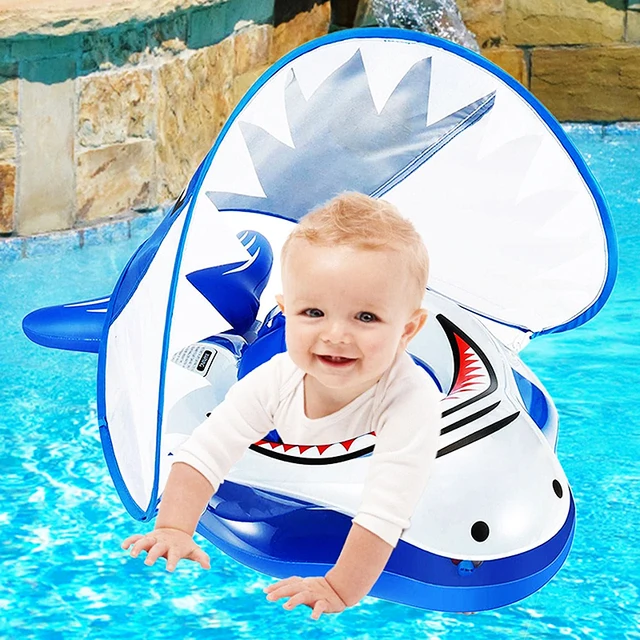 Summer Baby Float Circle Swimming Inflatable Infant Floating Kids Swim Pool Accessories Sunshade Circle Bathing Toys 1