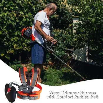 Harness Strap Belt Lawn Mower Power Pruner Double Trimmer Shoulder Adjusted Band For Brush Cutter & Trimmer Garden 3
