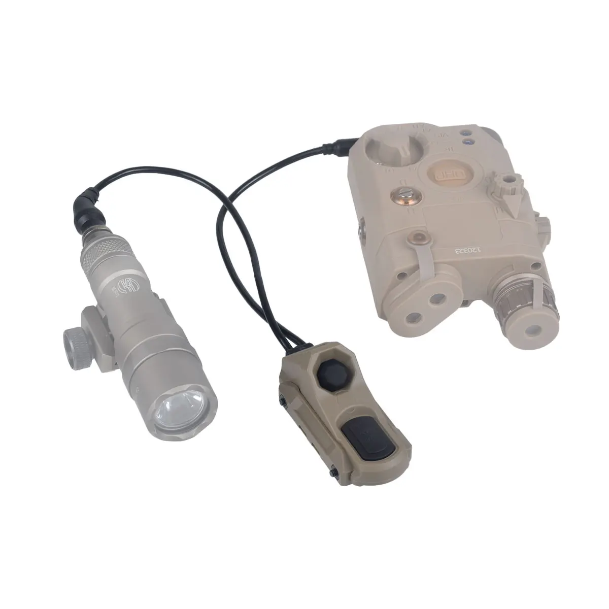 Tactical Flashlight Mount for Hunting with Pressure Switch