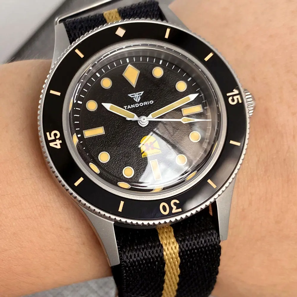 Tandorio NEW 50 Fathoms Automatic Watch for Men Luminous Ghost