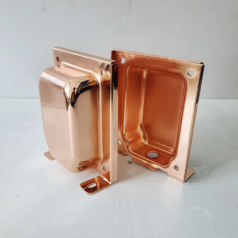 Transformer Cover 2PCS EI57/66/76/86/96/105/114/133 Vertical End Bells Shrouds Iron Shields Inductor Metal Protective