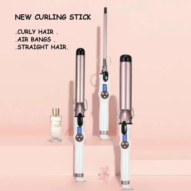 Fer à boucler électrique professionnel en céramique avec LED, fer à friser, boucleur, lisseur, outil de coiffage 9mm-38mm 1