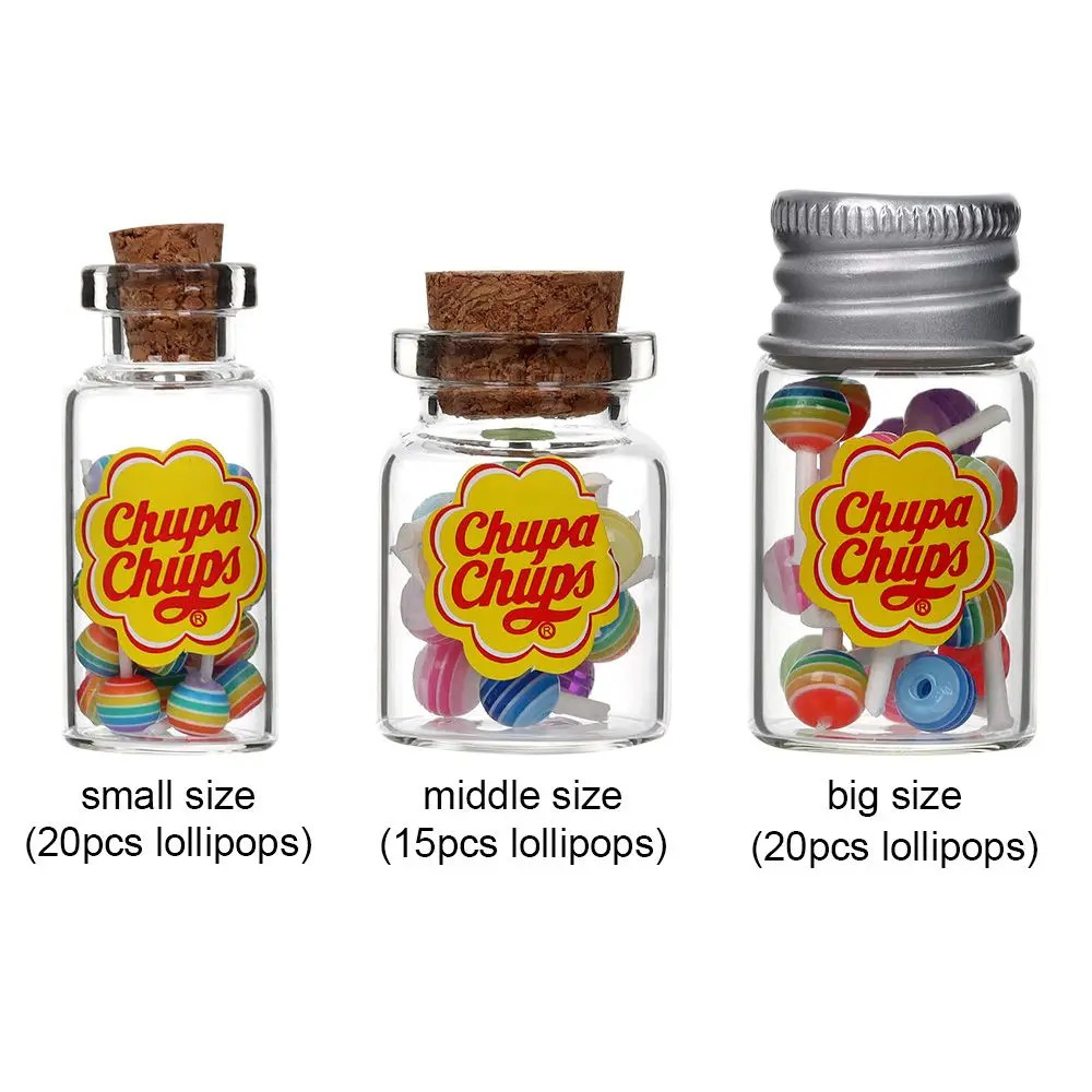 1/12 Scale DIY Accessories Doll House Photography Props Lollipops With Jar Dollhouse Miniature Food Simulation Sugar Candy Box