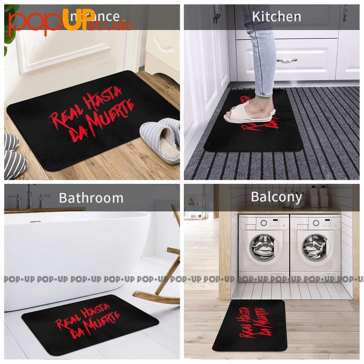 Real Hasta La Muerte Anuel Aa Album Mat Rug Carpet New Doormat Mat Floor Welcome Mat Light Luxury 5