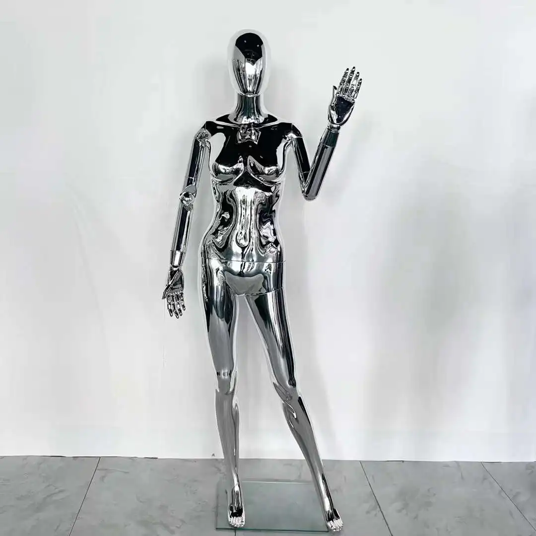 Manichino a Figura Intera con Braccia Mobili per Esposizione di Costumi e Abiti - immagine 3