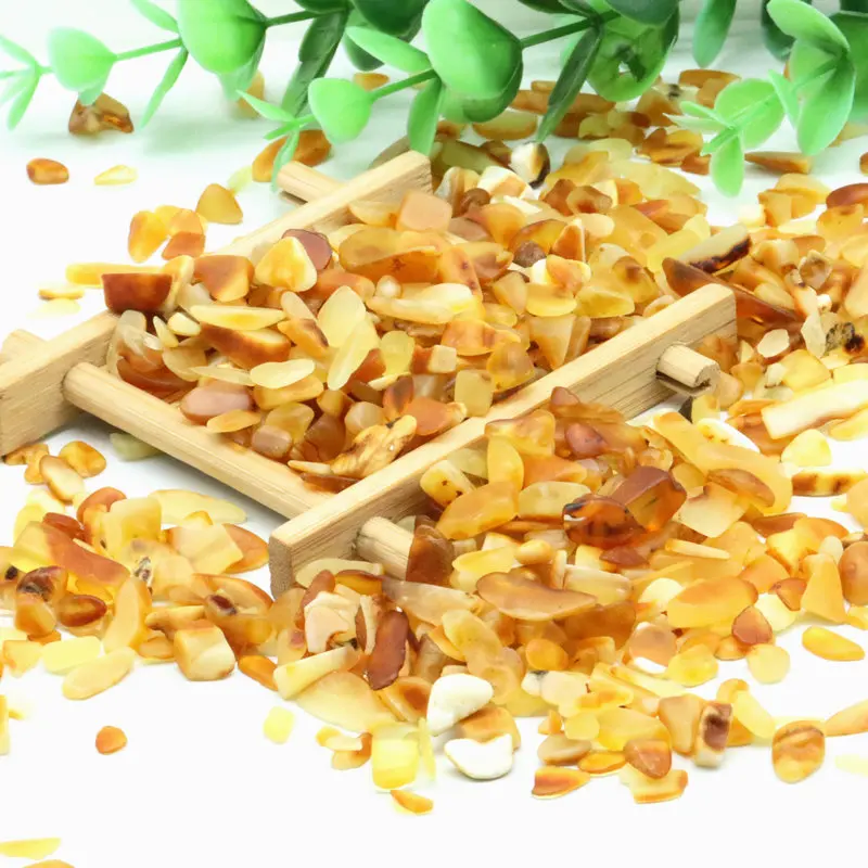

5-7mm 100g Natural Amber Home Decoration Jewelry Fish Tank Aquarium Decoration Gift Gemstone Crystal Healing
